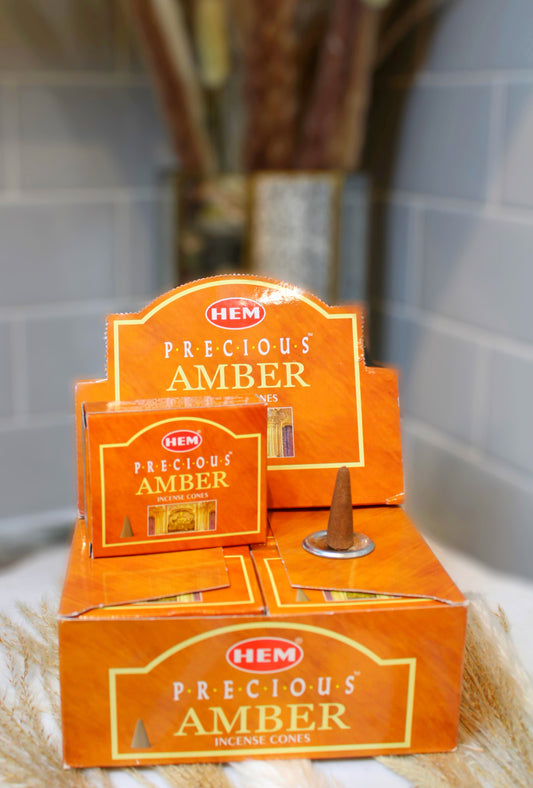 Amber Incense Cones (1 Pack)